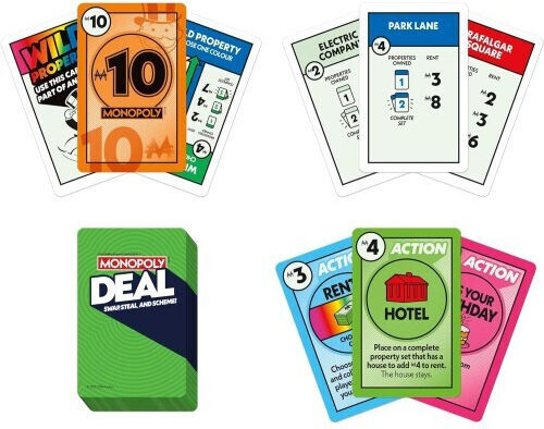 Board Game Monopoly Deal for 2-5 Players 8+ Years Old Hasbro