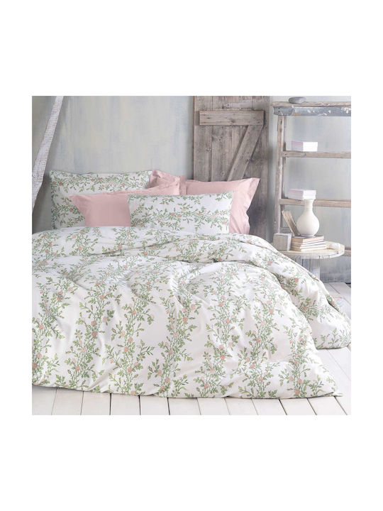 Rythmos Talia Pillowcase Set with Envelope Cover Pink 50x70cm.