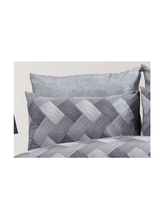Dimcol Alcmene Pillowcase with Envelope Cover 452 Grey 50x70cm.