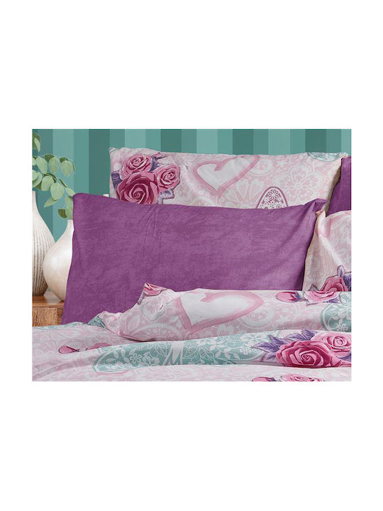 Dimcol Chloe Kissenbezug mit Umschlagumschlag Pink 50x70cm.