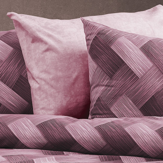 Dimcol Алкмини Калъфка за Възглавница с корица за плик 453 Mauve 50x70см.