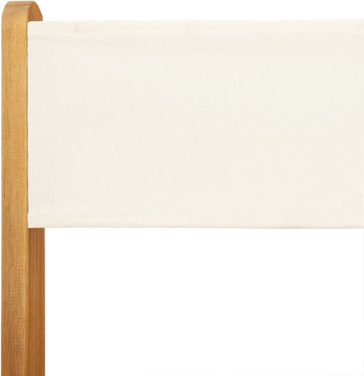 Outdoor-Stuhl Hölzernes Cream 2Stück 38x32.5x81εκ.