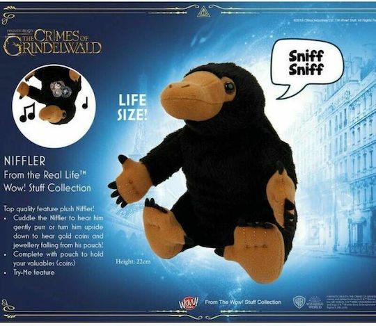 Hollytoon Λούτρινο Harry Potter Niffler Fantastic Beasts με Ήχο 22 εκ.