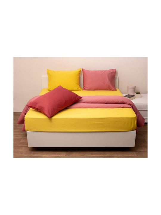 Anna Riska Fashion Σετ Μαξιλαροθήκες Oxford 4 Yellow 50x70εκ.