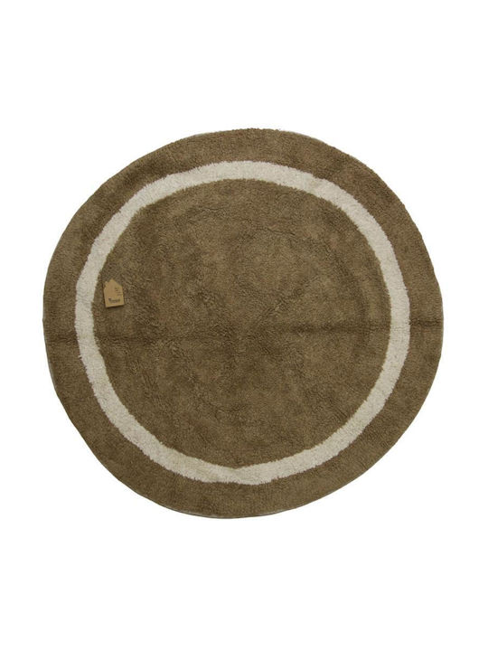 Viosarp Bath Mat Cotton Round Width 100cm (Various Colors)