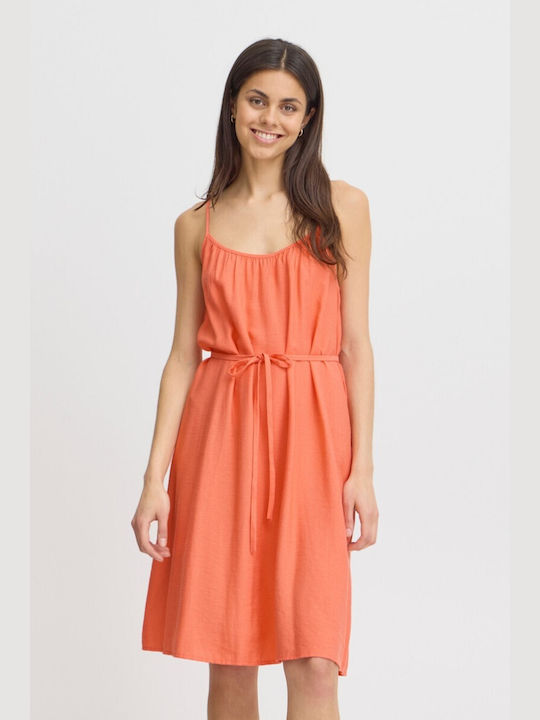 Fransa Mini Dress Coral