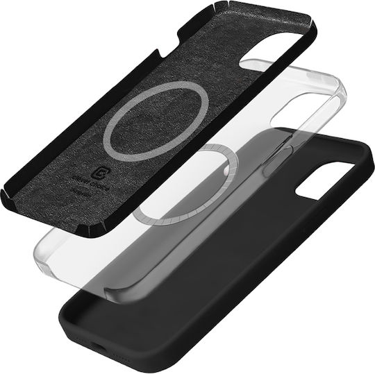 Crong Color Задна корица Силикон Черен (iPhone 15)