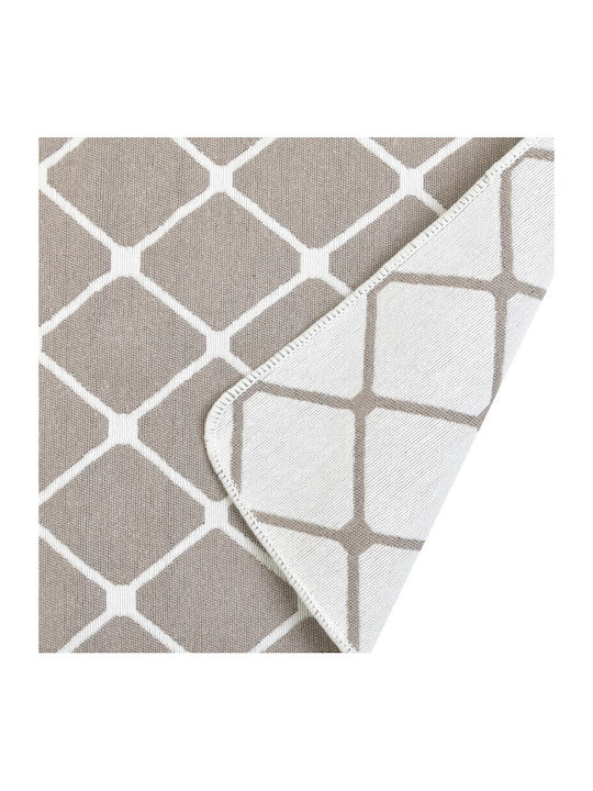 Click Set Badematten Synthetisch,Polyester/Cotton/Leather Rechteckig 6-35-914-0015 Beige - White 2Stück