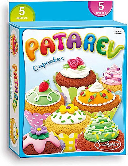 Sentosphere Πλαστελίνη - Παιχνίδι Cupcakes για 3+ Ετών, 5τμχ