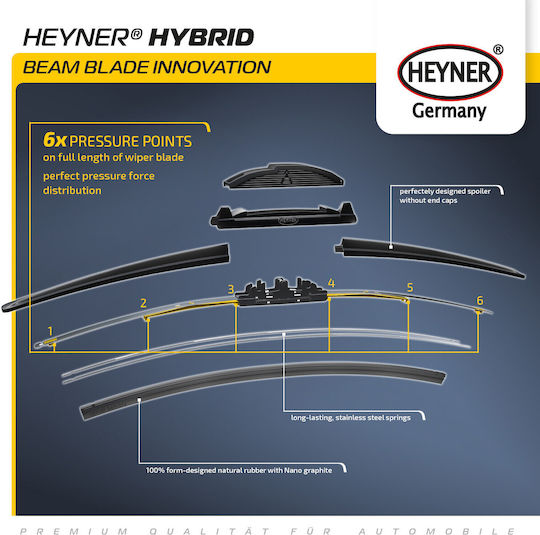 Heyner Windscreen Wiper Set Suitable for Bmw X5 G05 F95 August 2018 June 2024 Hybrid
