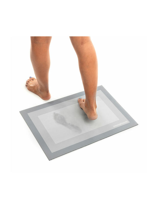 InnovaGoods Rutschfest Badematte Synthetisch,Polyester/Cotton/Leather Rechteckig Thrymat V0103817 Gray 40x60cm
