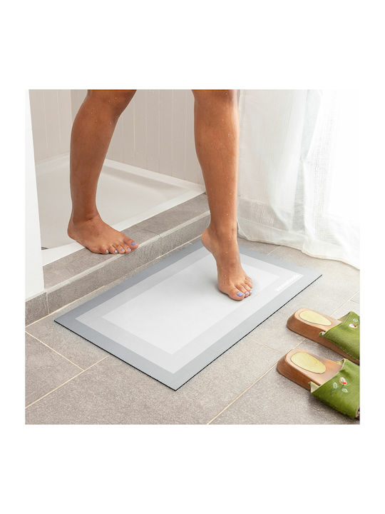 InnovaGoods Non-Slip Bath Mat Thrymat V0103817 Gray 40x60cm