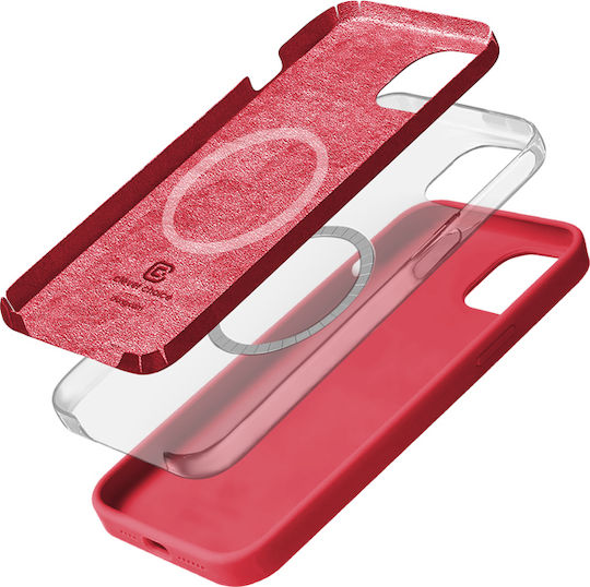 Crong Color Back Cover Σιλικόνης Ροζ (iPhone 15)