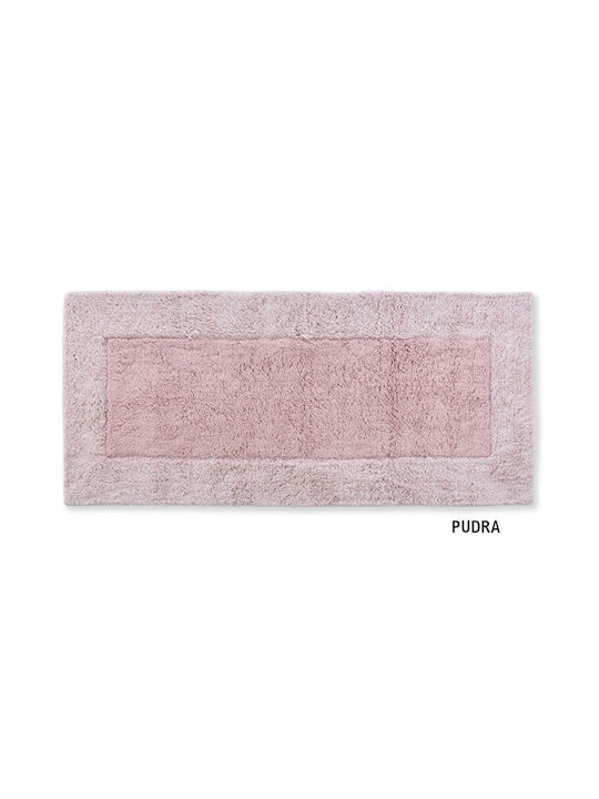 Down Town Home Bath Mat Cotton Border 60-0239 Pudra 60x90cm