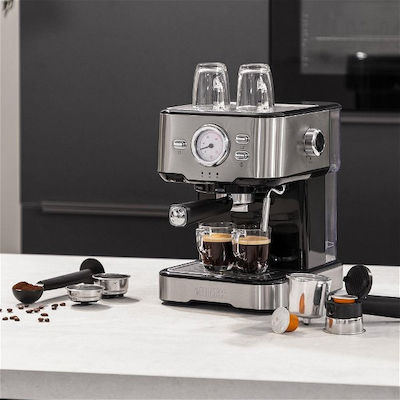 Princess 249415 Automatic Espresso Machine 1100W Pressure 20bar Silver