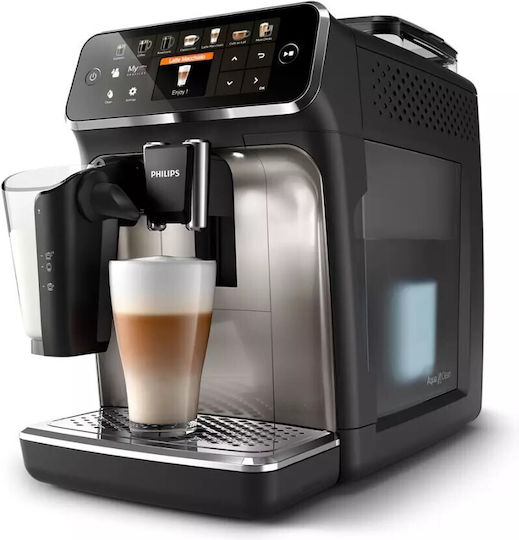 Philips Series 5500 Αυτόματη Μηχανή Espresso 1500W Πίεσης 15bar με Μύλο Άλεσης Μαύρη EP5547/90