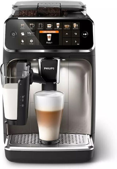 Philips Series 5500 Αυτόματη Μηχανή Espresso 1500W Πίεσης 15bar με Μύλο Άλεσης Μαύρη EP5547/90