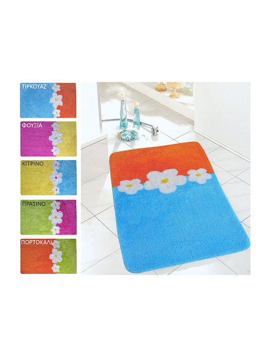 San Lorentzo Bath Mat Milano 1559TIR Turquoise 50x80cm