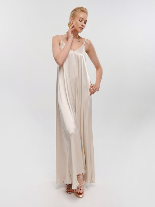 La Liberta Maxi Dress Beige Ice Beige