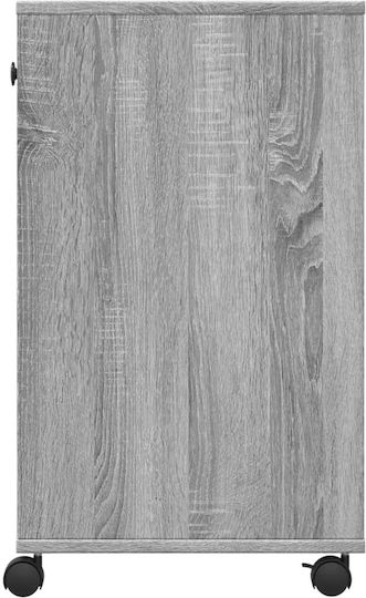 Suport pentru imprimantă cu rotile, gri Sonoma, 60x40x68.5 cm, 840644, gri