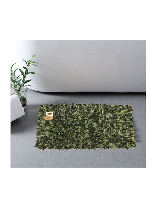 Linea Home Πατάκι Μπάνιου Shaggy Chenille LH2044018-2 Olive 50x80εκ.