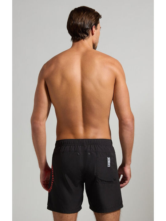Bikkembergs Men's Swimwear Shorts Black / Orange