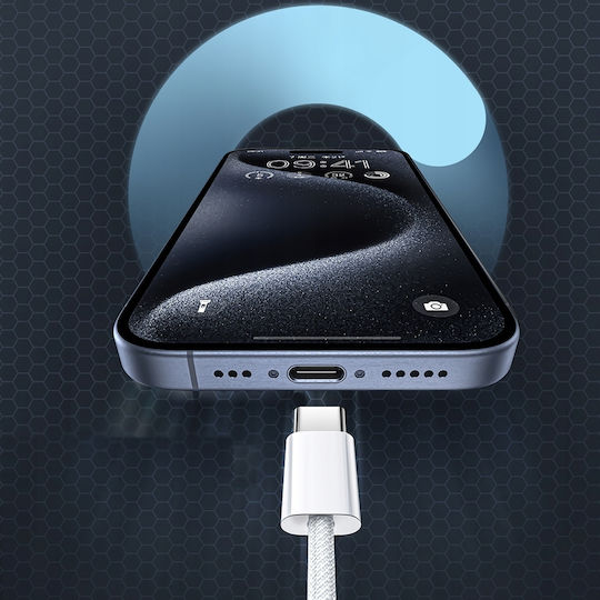 Mcdodo USB 2.0 Cable USB-C male - USB-C 60W PD Λευκό 1m CA-5690