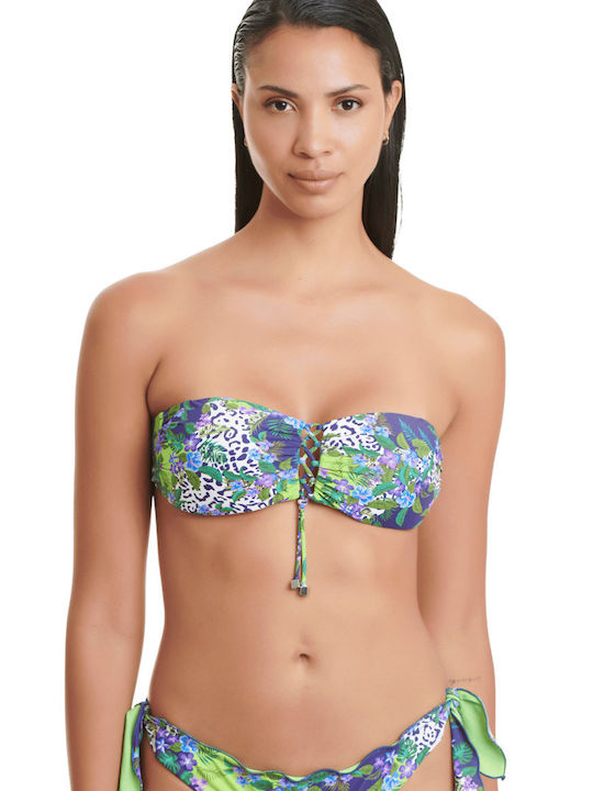 Strapless Bikini Top με Ενίσχυση Multicolour