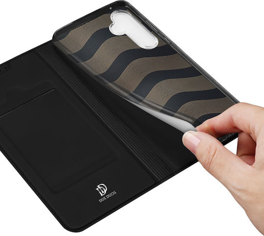 Dux Ducis Skin Pro Back Cover Σιλικόνης / Δερματίνης / Δερμάτινο Μαγνητικό Μαύρο (Samsung Galaxy A55 5G)