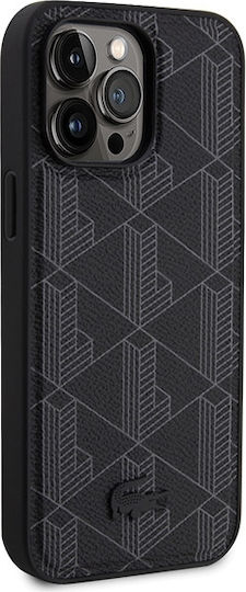 Lacoste Blend Monogram Magsafe Back Cover Plastic Black (iPhone 15 Pro Max)