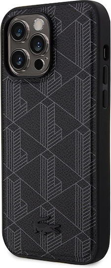 Lacoste Blend Monogram Magsafe Back Cover Plastic Black (iPhone 15 Pro Max)