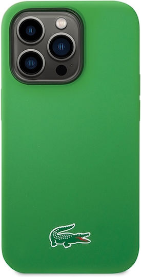 Lacoste Silicone Magsafe Back Cover Plastic Green (iPhone 15 Pro Max)
