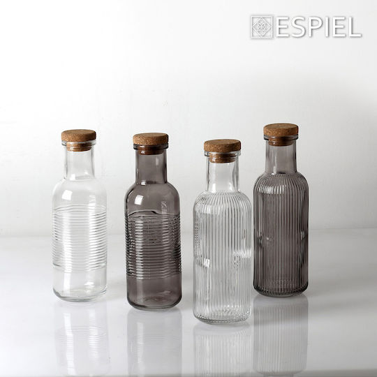 Espiel Μπουκάλι Νερού Γυάλινο με Φελλό Διάφανο 1000ml