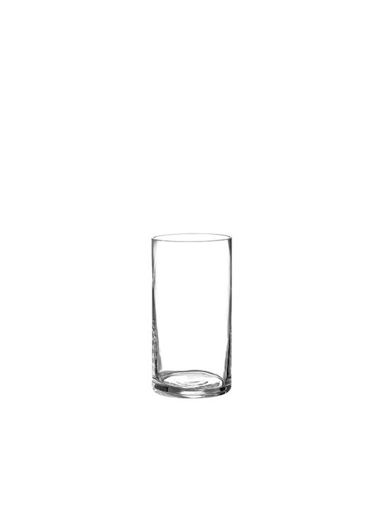 Vază Decorativă Sticlă Transparent 10x10x20cm 1buc