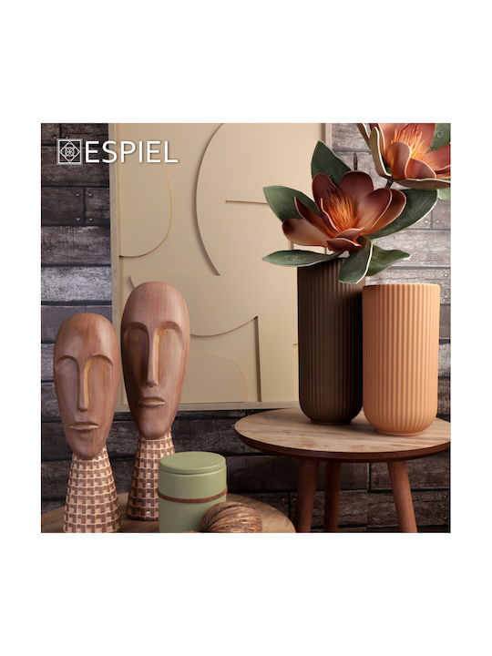 Espiel Decorative Vase Orange 12x12x23.8cm