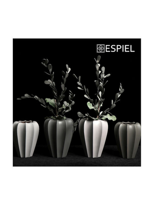 Espiel Decorative Vase Gray 18x22.5x22.5cm