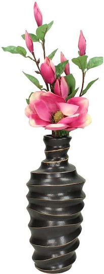 JK Home Decoration Stone Vase Black 13.3xHeight 30.3cm JK Home Decoration Stone Vase Black 13.3xHeight 30.3cm