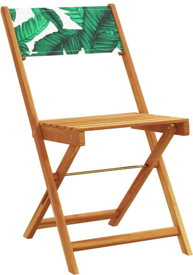 Outdoor Chair Wooden Masif Akakiaia 2pcs 38x32.5x85cm
