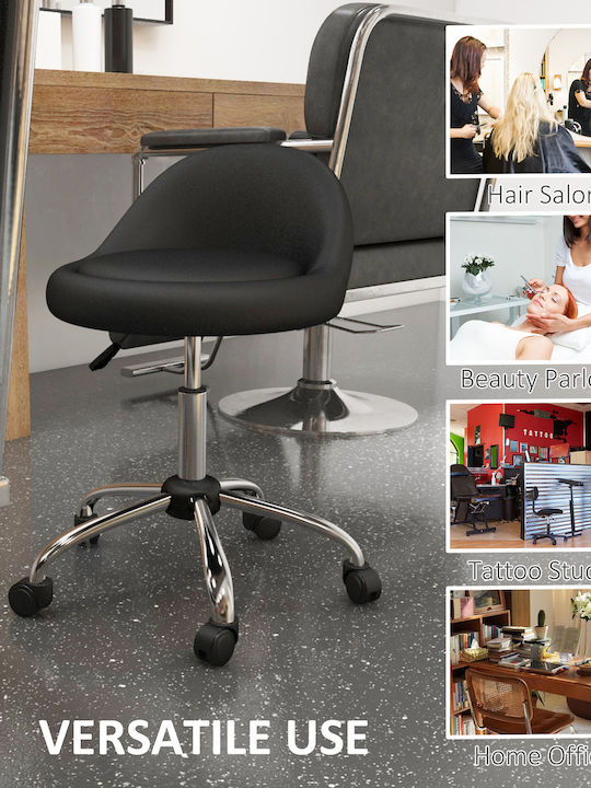 Office Desk Stool Black 35x35x83cm