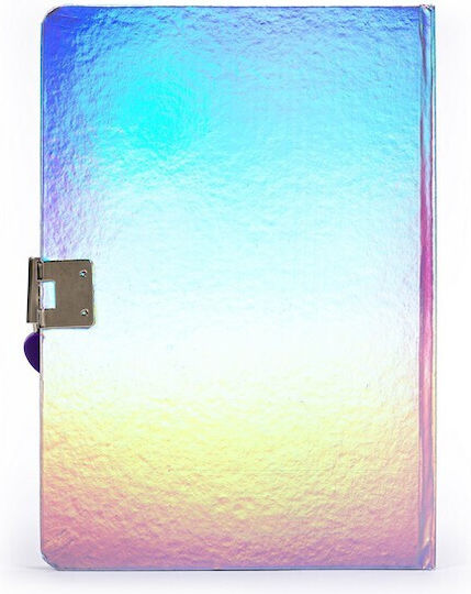 Tri-Coastal Design Caiet Pentru Copii Unicorn Holografic cu Caiet și Lacăt Multicolor