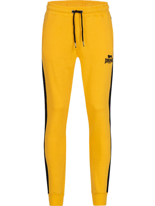Ανδρικό Σετ Βαμβακερό Φόρμα & Ζακέτα Lonsdale Beickerton Slim Fit Yellow Black