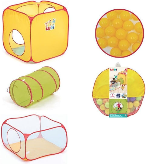 Ludi Kids Play Tunnel Cube - Tent for 2+ years Multicolour
