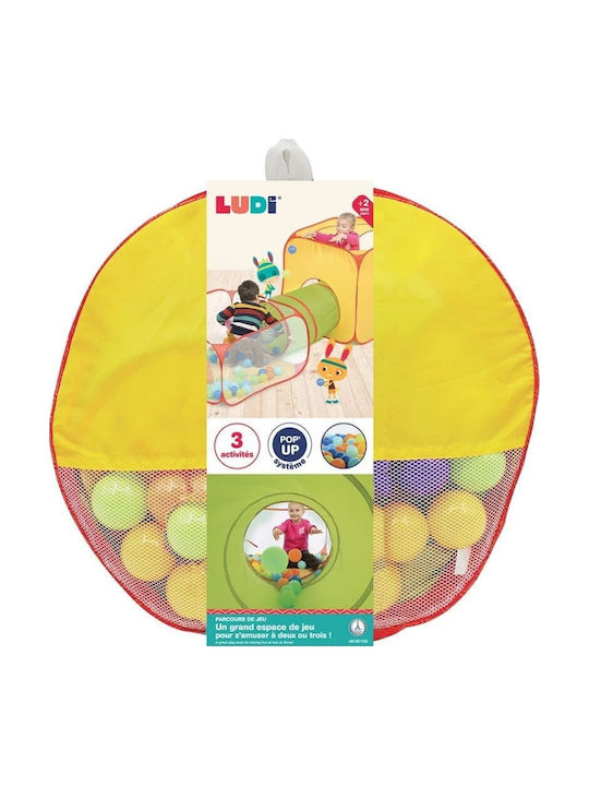 Ludi Kids Play Tunnel Cube - Tent for 2+ years Multicolour