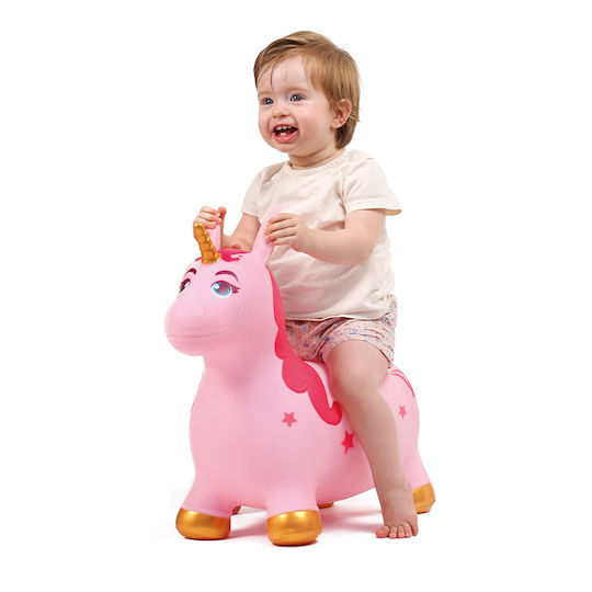 Ludi Hop Hop Unicorn Pink 53cm.