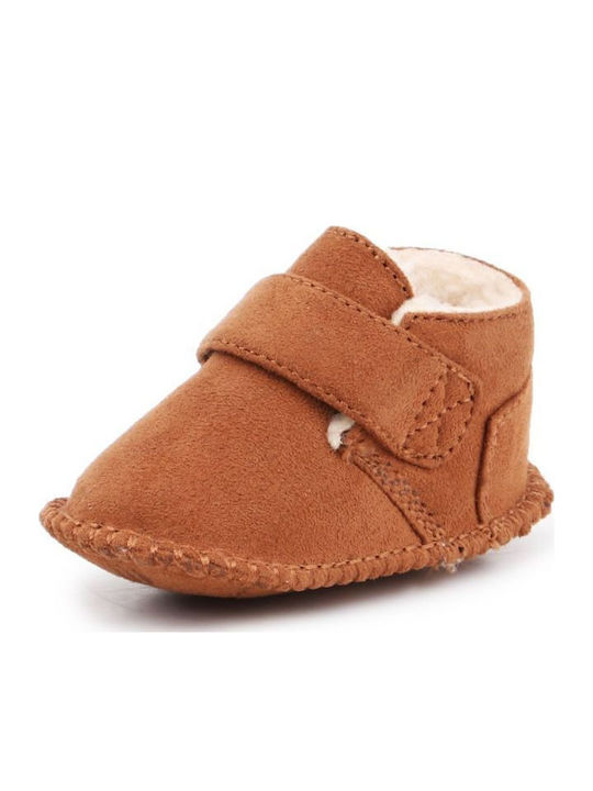 Bearpaw Soft Sole Baby Slippers Brown