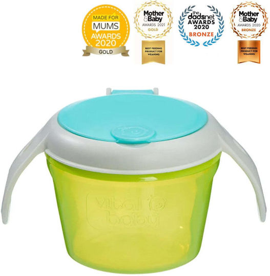 Vital Baby Детска Купа за Хранене от Силикон Зелен