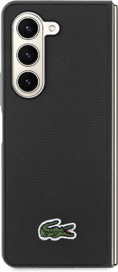 Lacoste Iconic Petit Pique Back Cover Plastic Negru (Galaxy Z Fold5)