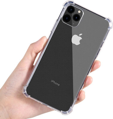 Techsuit Shockproof Clear Back Cover Silicone Transparent (iPhone 12 / 12 Pro)