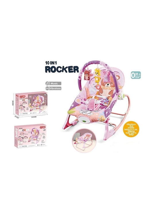 Electric Baby Relax 2 in 1 Αρκουδάκι with Music and Vibration Lilac for Child up to 18kg