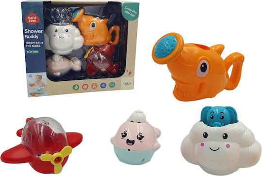 Kiokids Shower Buddies Παιχνίδι Μπάνιου για 18+ Μηνών 4τμχ